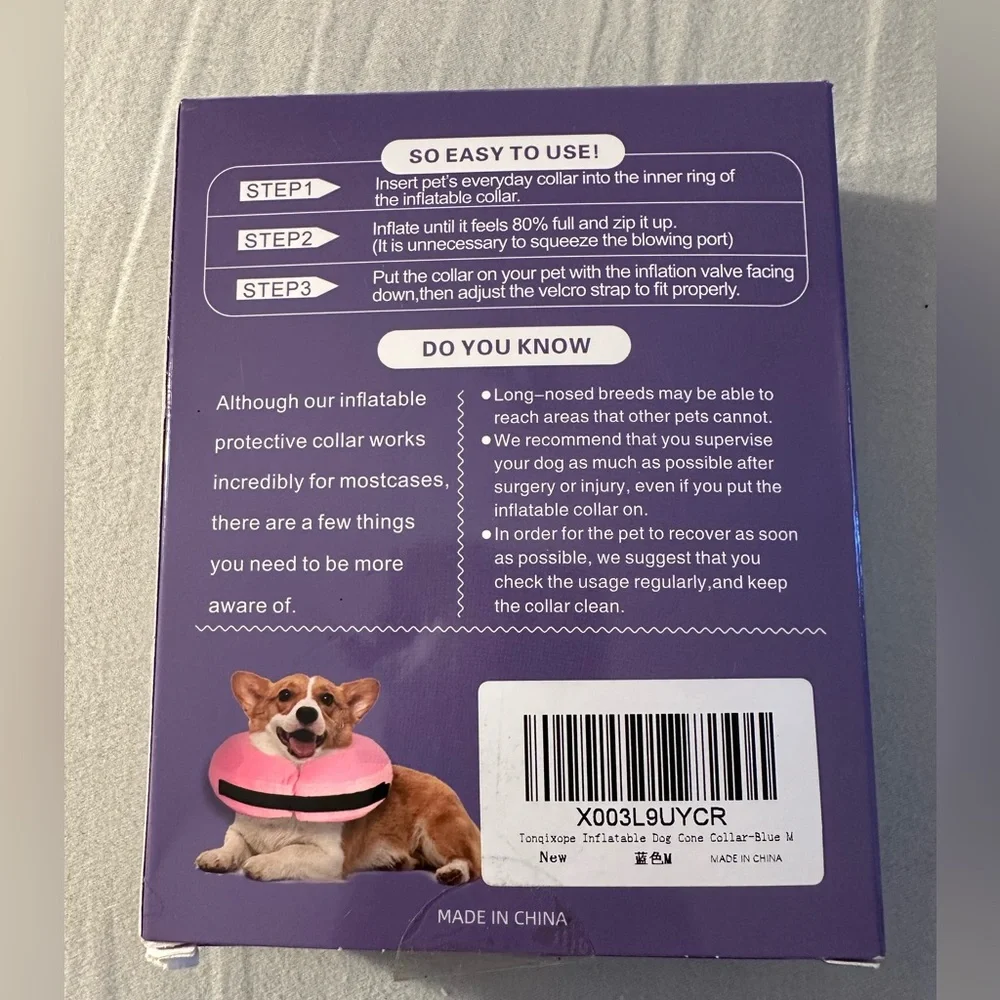 Inflatable Dog Cone Collar